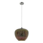   Függesztett lámpa "Tűzijáték" - E27, max. 40W, "Króm", D400xH345mm