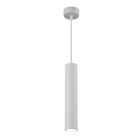 Függesztett lámpatest GU10-es foglalattal, fehér külső, fehér belső,alumínium,egyenes vég 6*50cm 