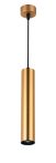   Függesztett lámpatest GU10-es foglalattal, arany külső,alumínium, "Slim tube edition" 5,5*30cm