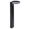 LED napelemes álló kerti lámpa,fekete ház, beépített PIR szenzor, alumínium, 6W, 600lm; 6000K IP44 - 500mm