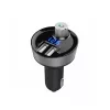 Bluetooth FM transzmitter, 2*USB-vel, fekete