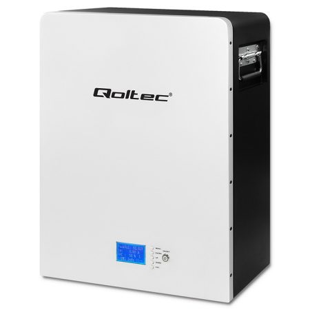 Qoltec LiFePO4 akkumulátoros energia tároló rendszer  | 5kWh | 24V | BMS| LCD