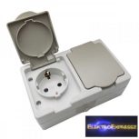 Falon kívüli aljzat, kapcsoló