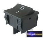 Billenő kapcsoló 2pol./4pin ON-OFF 250V/6A fekete Billenő kapcsoló 2pol./4pin ON-OFF 250V/6A fekete