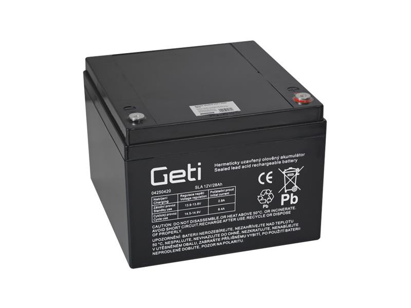 Geti 12V 28Ah gondozásmentes akkumulátor