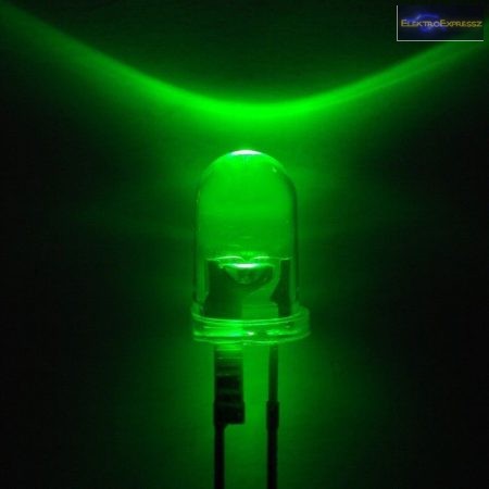 5mm zöld nagyteljesítményű LED. 5mm zöld nagyteljesítményű LED.