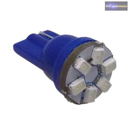 Kék autós LED izzó pár (T10)
