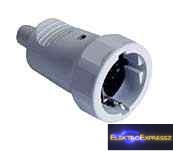 Image of Gumi lengő dugalj 2P+F FEHÉR SOLERA