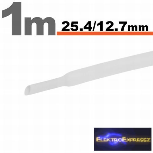Zsugorcső Fekete • 25,4 / 12,7 mm