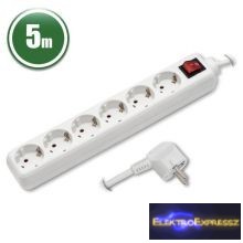 Image of 6-os elosztó 5m kapcsolós