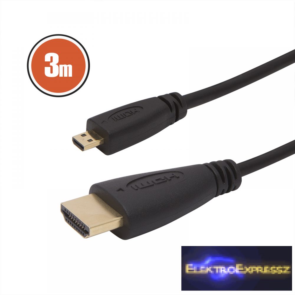 Image of Micro HDMI kábel · 3 m
