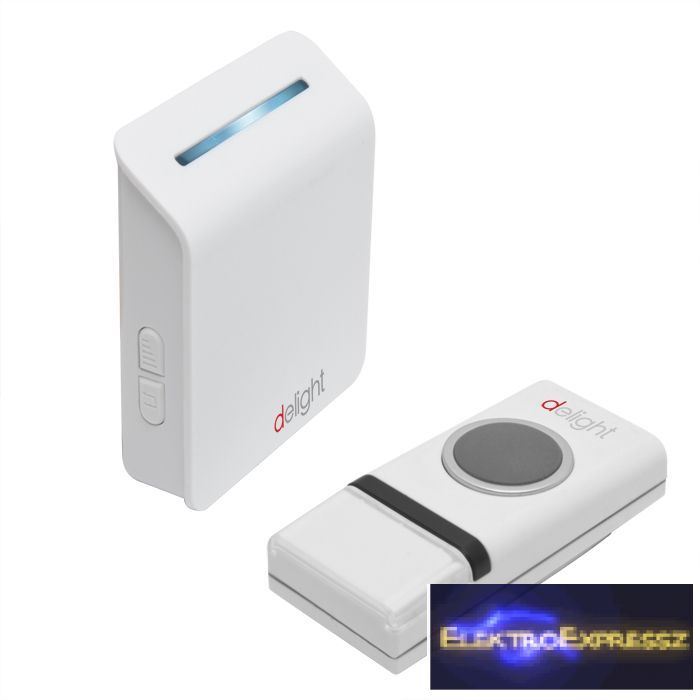 Image of Vezetéknélküli elemes digitális csengő 0-80m, 4.5V, 0.2A