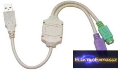 Image of Adapter , átalakító USB csatlakozó 2db PS/2 csatlakozó