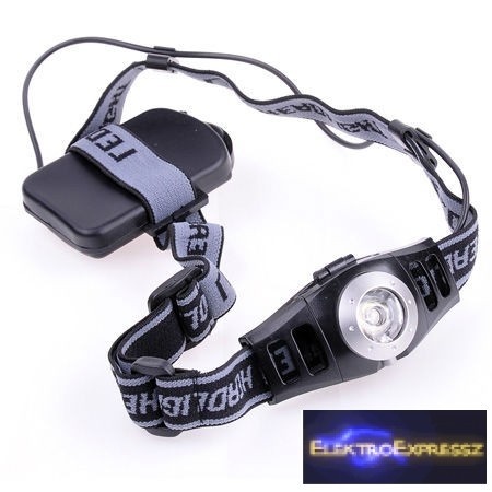 Image of 3W LED fejlámpa (3xAAA)