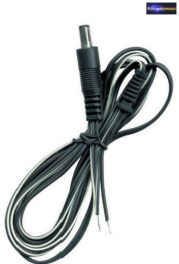 Image of 2,5/5,5mm DC táp dugóval szerelt kábel.