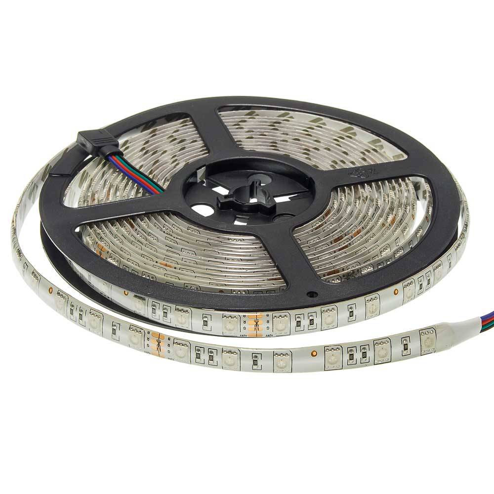 LED szalag, 5050, 24V, 60 SMD/m, vízálló, RGB LED szalag, 5050, 24V, 60 SMD/m, vízálló, RGB