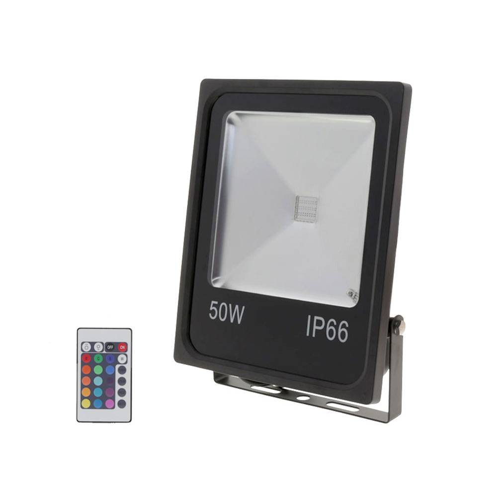 LED reflektor 50W, kültéri, távirányítóval(INFRA), RGB - IP65 LED reflektor 50W, kültéri, távirányítóval(INFRA), RGB - IP65