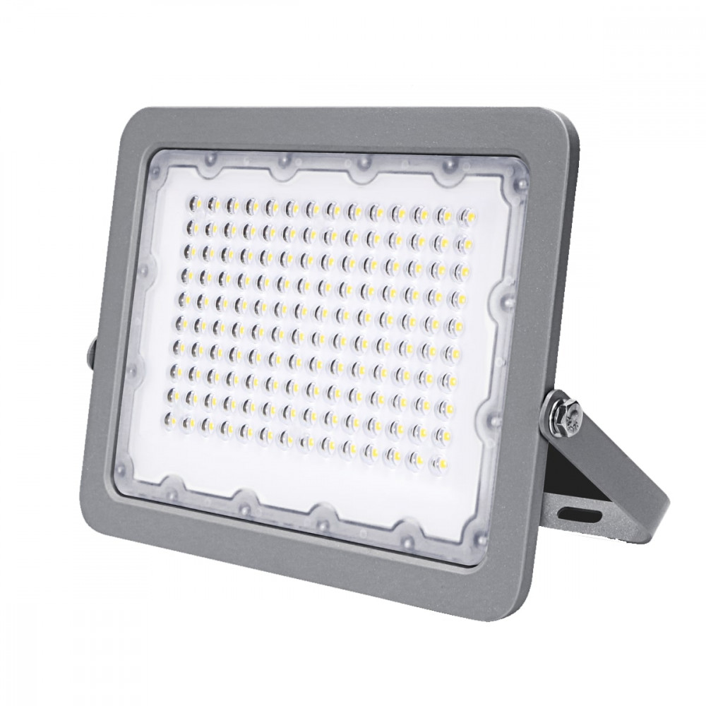 LED reflektor, 100W, 10000lm, AC230V, szürke ház, 90° IP65 6000K LED reflektor, 100W, 10000lm, AC230V, szürke ház, 90° IP65 6000K